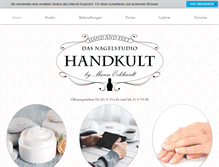 Tablet Screenshot of handkult.de